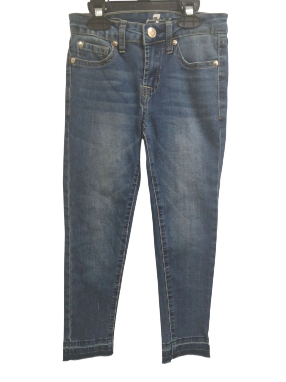 7 For All Mankind Girls The Ankle Skinny Blue Jeans #142